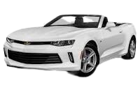Santa's sleigh, 2017 white Camaro convertible, with license plate, NICE LST
