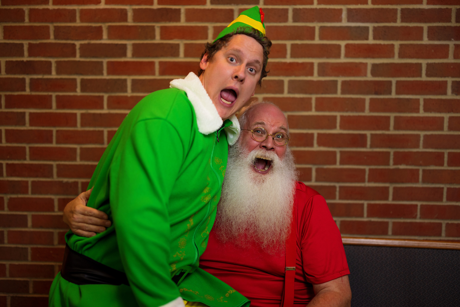 Santa with Buddy the Elf